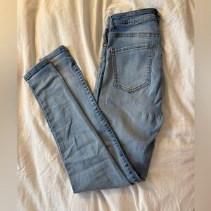 Glassons Light Blue Skinny Jeans Short